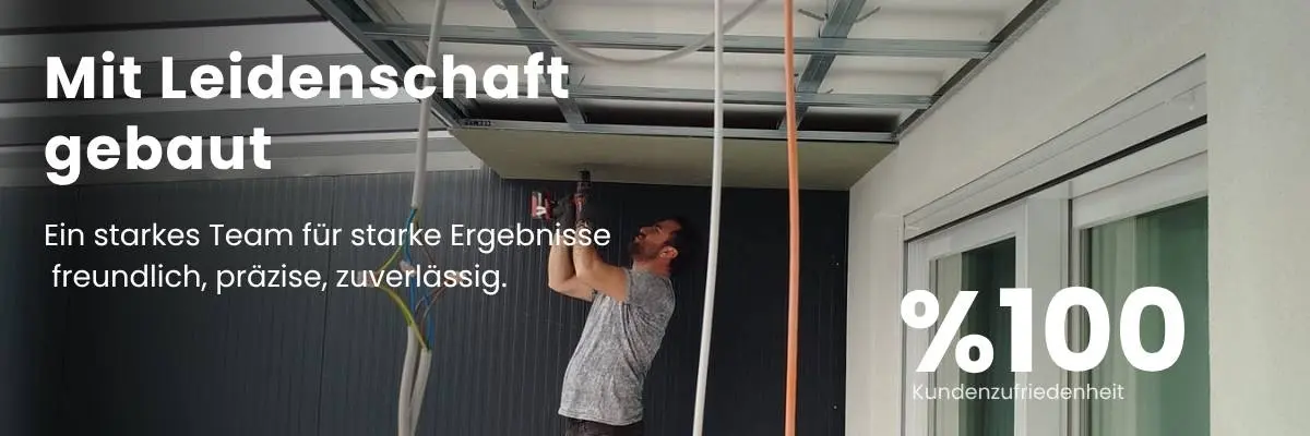 Motiviertes Bau-Team mit Leidenschaft für hochwertiges Handwerk bei Kelebek Bau